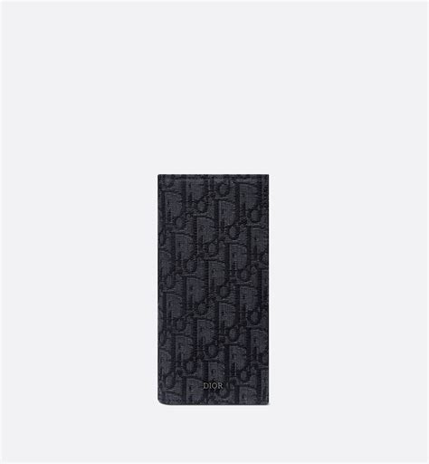 dior card holder oblique jacquard|Vertical Compact Card Holder Black Dior Oblique Jacquard.